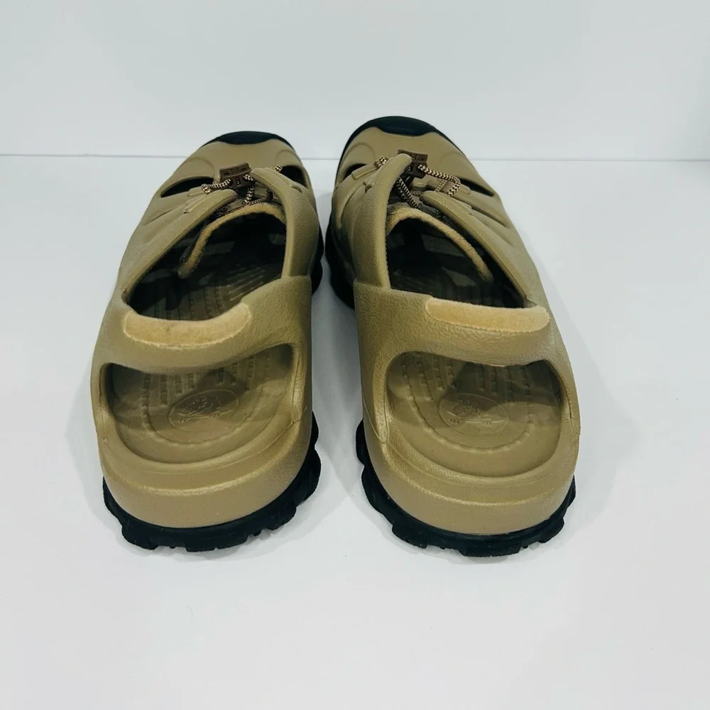 CROCS Tan Beach/ Trail Blazer Sandals Size 12.5